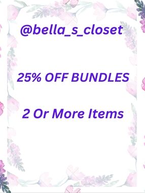 25% Off Bundles Promotional Graphic - Purple Text